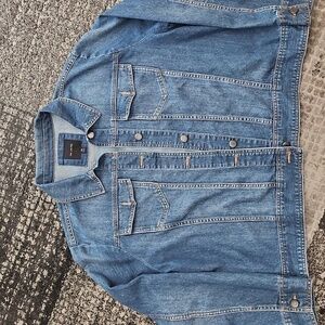 The Limited Jean Jacket XXL Womens Denim Blue Plus Size